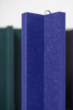 Closeup view at colorful textured geometrical lamps
