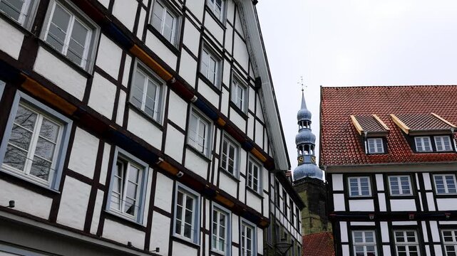 the historic german city of soest 4k video
