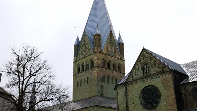 the historic german city of soest 4k video