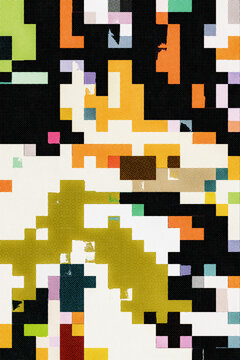 Vibrant Pixel Grid Design