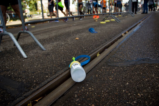 Waterbottle at marathon