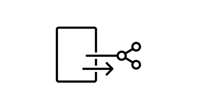 Abstract Icon: Data Export, Information Sharing, and Network Connection