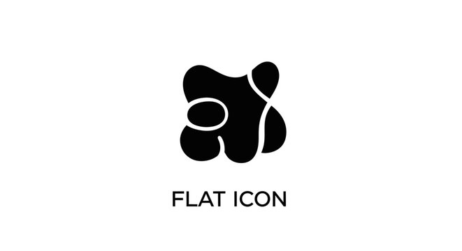 Black Flat Icon Design Element.