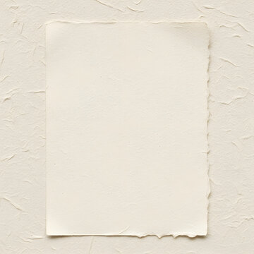 Off-white paper canvas fabric background with soft cream tone and rough handmade surface. Blank watercolor texture mockup for design, text, banner. Natural material template with empty overlay sheet.
