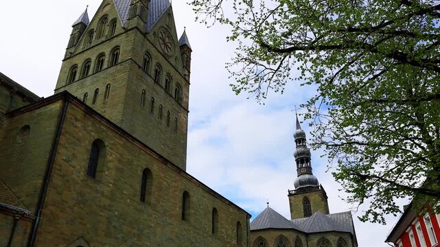 the historic german city of soest 4k video