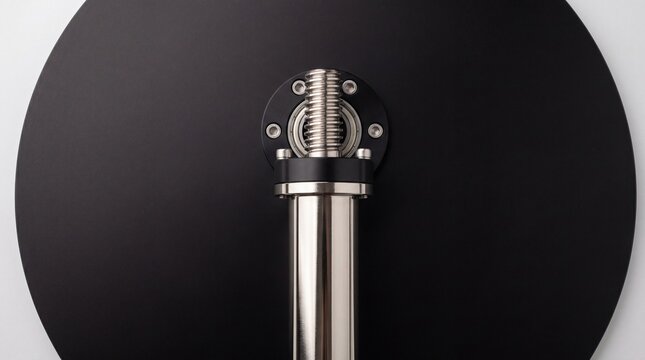 Overhead view of immaculate clarifier torque tube and lift mechanism in cleanroom setting