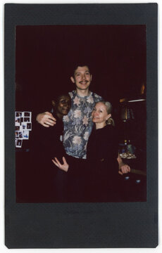 Man with his wife and mother