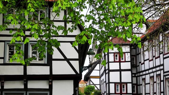 the historic german city of soest 4k video
