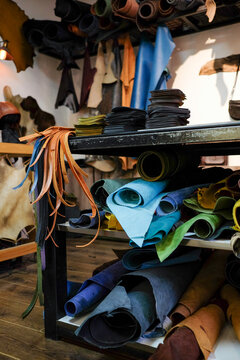 Focused Craftsmanship in a Textile Workshop

