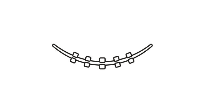 Dental Braces Wire Arch Curve, Orthodontic Treatment, Straightening Teeth, Medical Device