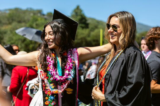 Graduation Celebration With Mother 