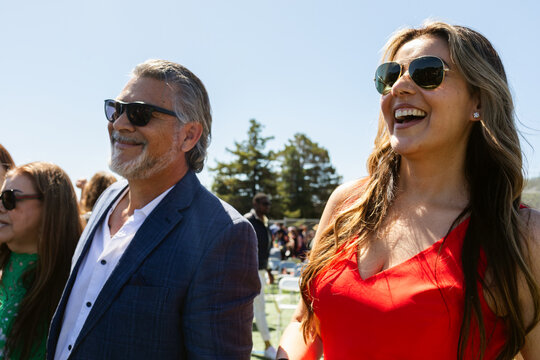 Couple Enjoying Sunny Event
