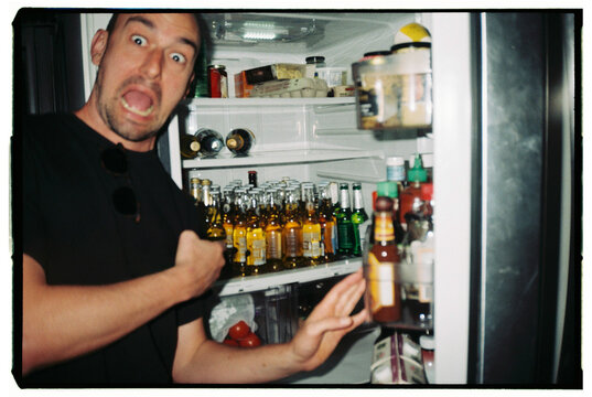 Man Surprises With Full Fridge of Various Beer at a Gathering