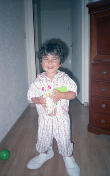 Little girl in pyjama