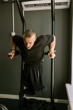 A man is doing exercises.