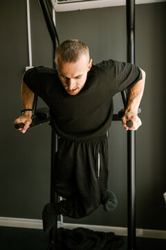 A man is doing exercises.