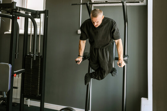 A man is doing exercises.