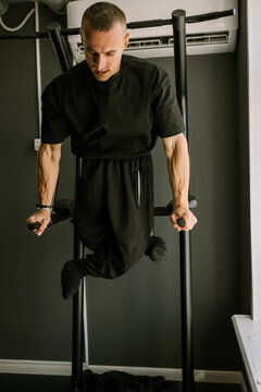 A man is doing exercises.