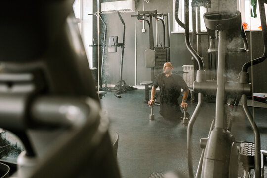A man in the gym.