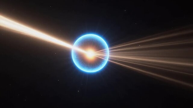 Cosmic star emitting beams perfect for social media campaigns and vlogs