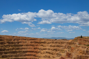 Naklejka premium Surface mining operations in Colorado