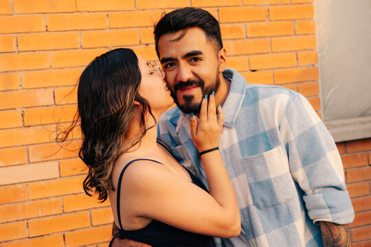 Young couple sharing a loving moment