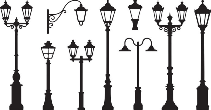 Black and white of twelve stylized human head silhouettes in profile view facing right arranged in three rows