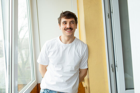 young man on the balcony