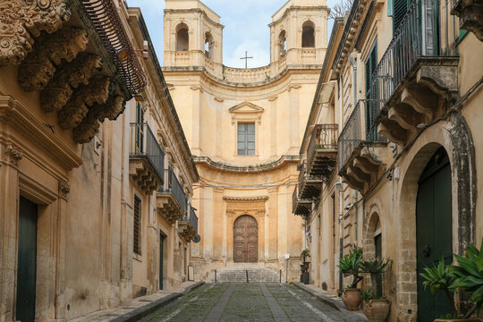Cathedral Street View with Historic Architecture