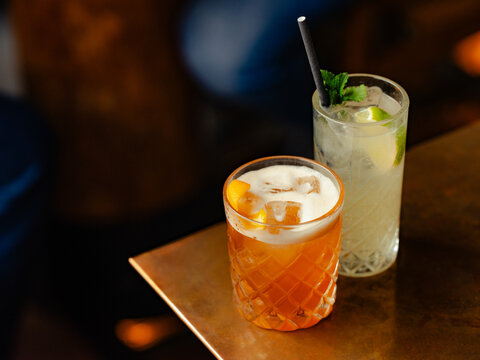 Orange cocktails