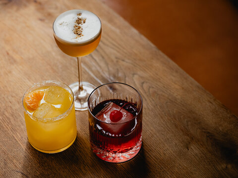 Orange cocktails