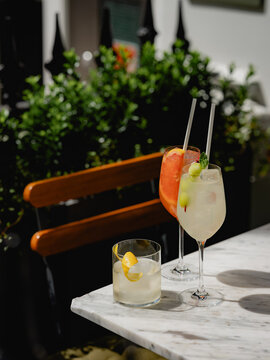 Cocktails in the garden