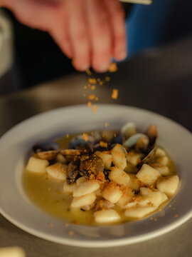 Gnocchi with clams