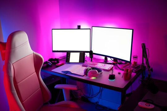 Modern content creator home setup