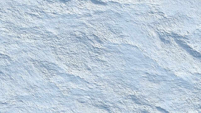 Snowy Surface Texture Close-Up
