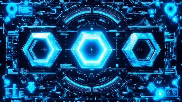 Futuristic digital circuit design ideal for corporate presentations and B2B marketing