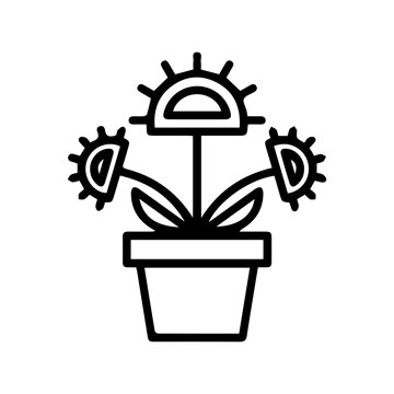 Venus Flytrap Plant Icon