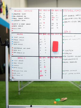 Training Schedule at Gym for Different Participants During Workouts