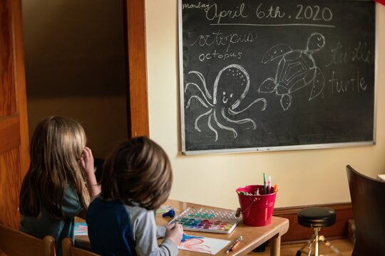 Homeschool Art Lesson During COVID