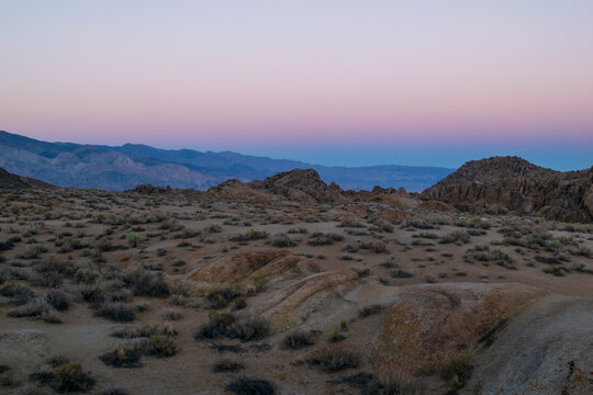 Alabama Hills sunset glow.