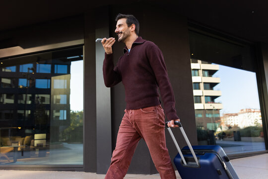 Walking and recording message