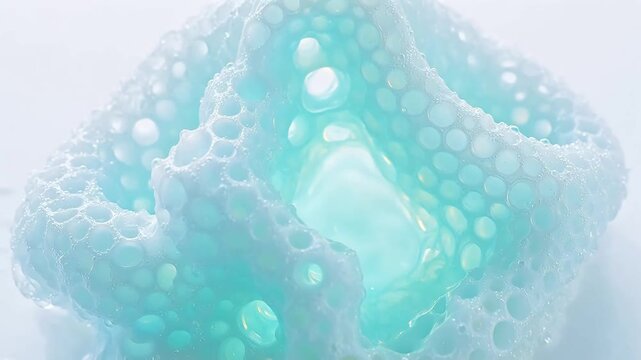 Blue bubble structure emphasizing urban lifestyle and city dynamics