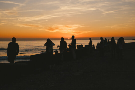 Surf Festival Sunset Crowd