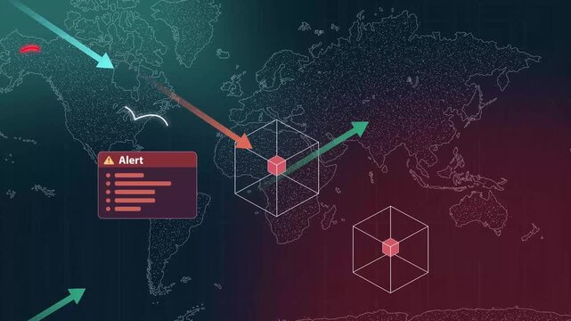Global Network Monitoring with Cyber Security Alert and Data Protection Interface