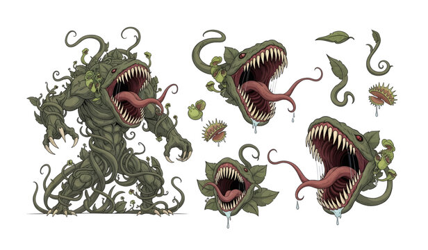 Venus flytrap plant Character sheet