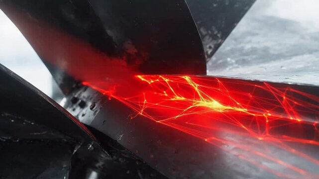Hot metal forging process ideal for corporate presentations and B2B marketing
