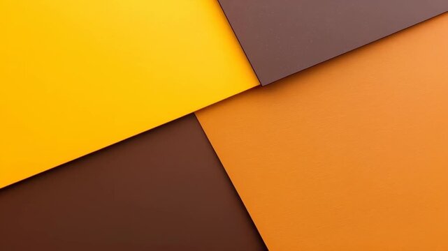 Abstract Color Blocks: An intricate interplay of vibrant orange, yellow, and brown blocks creates an abstract visual that stimulates creativity and visual appeal.