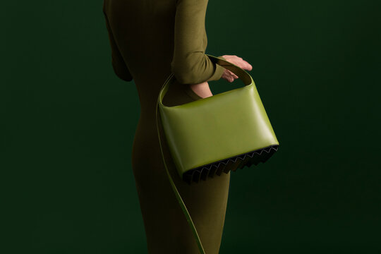 Green Bag Model With Modern Minimalist Style