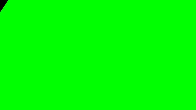 hand drawn wow onomatopoeia animation in comic style with black fill and no white elements on green screen chroma key background for video editing