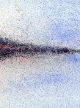 Surreal blue and black art